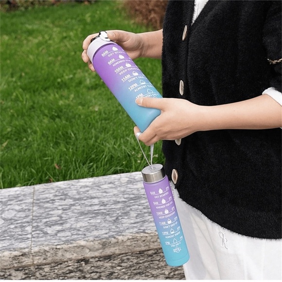 2 gradient set of water bottles , a set of 2 sizes, plastic water cups bottles - Picture 3 of 10